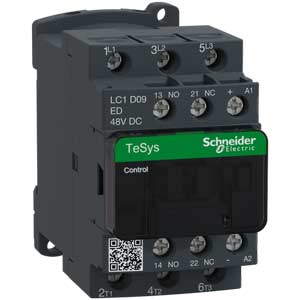 Contactor Schneider LC1D09ED - 48VDC - 3P - 1NO+1NC - 9A