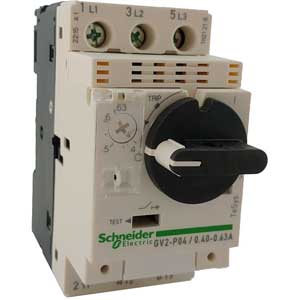 Bộ khởi động động cơ SCHNEIDER GV2P04TQ 3P; 0.40...0.63A; Công suất điện (400VAC): 0.12kW