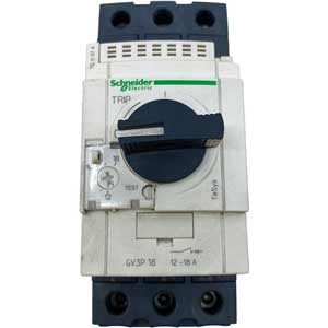 Aptomat bảo vệ động cơ  TeSy Deca SCHNEIDER GV3P18 3P; 12...18A; Công suất điện (400VAC): 7.5kW; Dòng ngắn mạch: 100kA