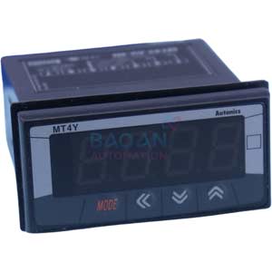 Đồng hồ đa năng AUTONICS MT4Y-AV-4N Màn hình LED; Nguồn cấp: 100...240VAC; Thông số đo lường: Scaling; Dải hiển thị: -1999...9999; Đơn vị hiển thị: Customized; Kích thước lỗ cắt: W68xH31.5mm