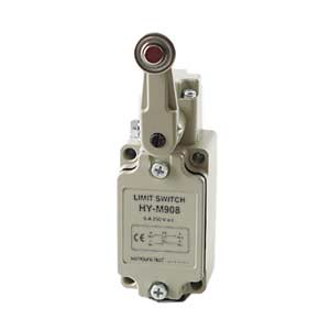 Công tắc hành trình HANYOUNG M908 Roller lever; DPST (1NO+1NC); 10A at 250VAC, 6A at 30VDC; 14N; 40mm; 68.6mm; 41mm