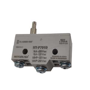 Công tắc hành trình HANYOUNG HY-P701D Pin plunger; SPDT; 10A at 250VAC; 3.73N; 49.2mm; 24.5mm; 17.45mm