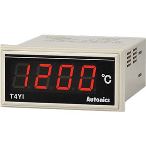 Đồng hồ hiển thị nhiệt độ (loại mới) AUTONICS T4YI-N4NKCC-N Nguồn cấp: 100...240VAC; Loại cảm biến nhiệt độ: K; Màn hình LED; Số chữ số hiển thị: 4; Dải hiển thị: 0...1200; Đơn vị hiển thị: °C