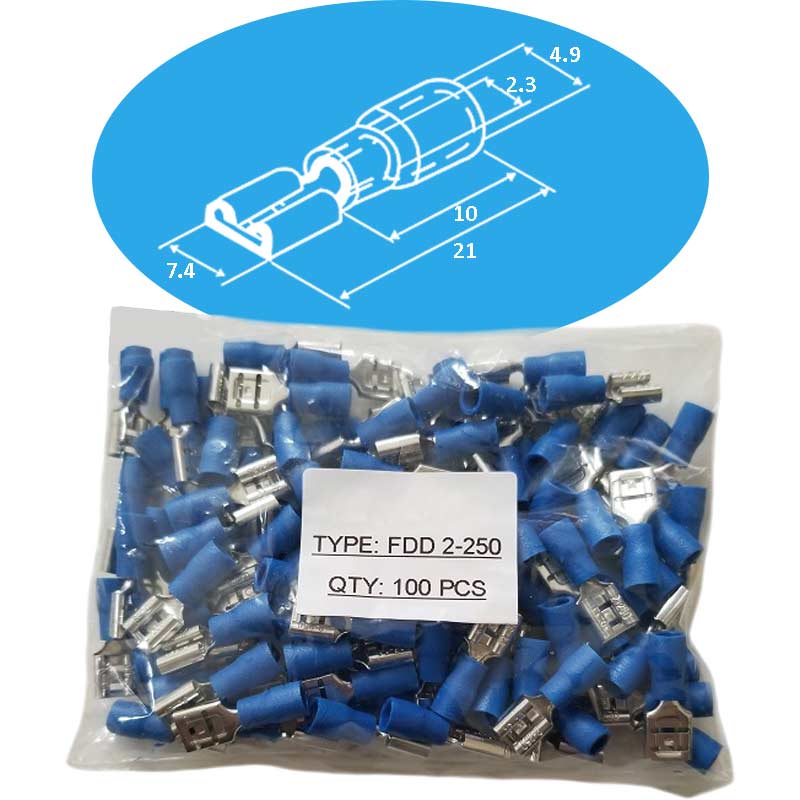 Đầu cốt ghim DOD FDD 2-250 BLUE