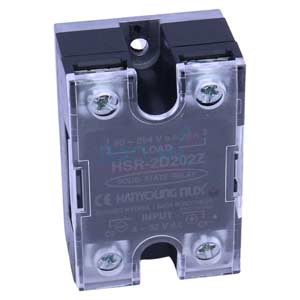 Rơ le bán dẫn 1 pha HANYOUNG HSR-2D202R 5-24VDC tải: 20A 220VAC