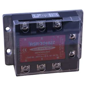 Rơ le bán dẫn 3 pha HANYOUNG HSR-3D402Z 5-24VDC tải: 40A 220VAC