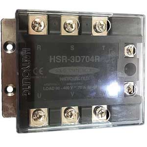 Rơ le bán dẫn 3 pha HANYOUNG HSR-3D704R 5-24VDC tải: 70A 480VAC
