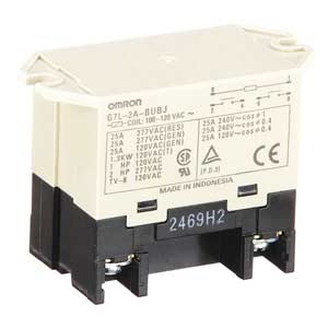 Rơ le công suất OMRON G7L-2A-BUBJ AC100/120 BY OMI DPST-2NO 25A