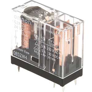 Rơ le công suất OMRON G2R-2A DC24 BY OMI 24VDC 6 chân PCB 5A DPST