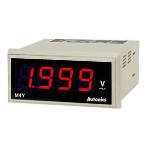 Đồng hồ đo hiển thị số AUTONICS M4Y-AV-2 Màn hình LED; Nguồn cấp: 100...240VAC; Thông số đo lường: Voltage (L-N); Dải hiển thị: 0...1.999; Đơn vị hiển thị: VAC; Kích thước lỗ cắt: W68xH31.5mm