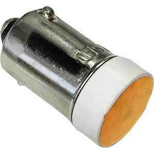 Đèn báo (loại có thể tháo rời đèn) IDEC LSED-1AN LED; 12VAC, 12VDC; Hổ phách; Đui ngạnh; BA9S/13