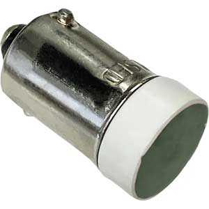 Đèn báo (loại có thể tháo rời đèn) IDEC LSED-1GN LED; 12VAC, 12VDC; Xanh lá; Đui ngạnh; BA9S/13