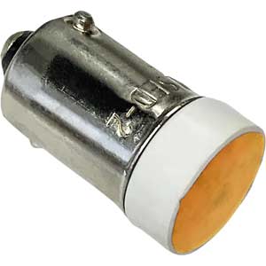 Đèn báo (loại có thể tháo rời đèn) IDEC LSED-2AN LED; 24VAC, 24VDC; Hổ phách; Đui ngạnh; BA9S/13