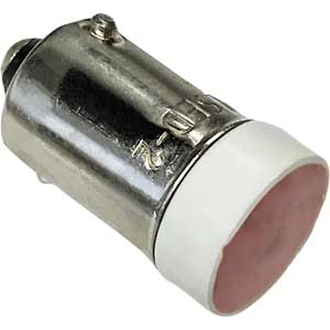 Đèn báo (loại có thể tháo rời đèn) IDEC LSED-2RN LED; 24VAC, 24VDC; Đỏ; Đui ngạnh; BA9S/13