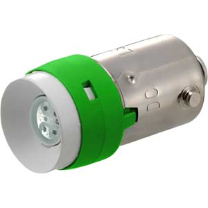 Đèn báo (loại có thể tháo rời đèn) IDEC LSED-6GN LED; 6VAC, 6VDC; Xanh lá; Đui ngạnh; BA9S/13