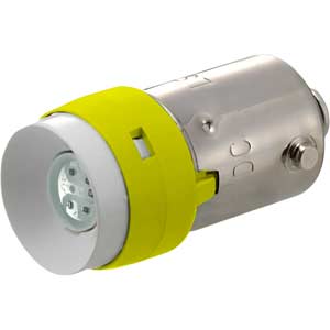 Đèn báo (loại có thể tháo rời đèn) IDEC LSED-6YN LED; 6VAC, 6VDC; Vàng; Đui ngạnh; BA9S/13