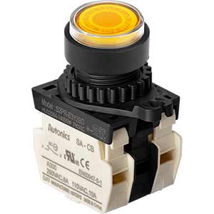 Nút nhấn D22-25mm (có đèn) AUTONICS S2PR-E3Y2BDM