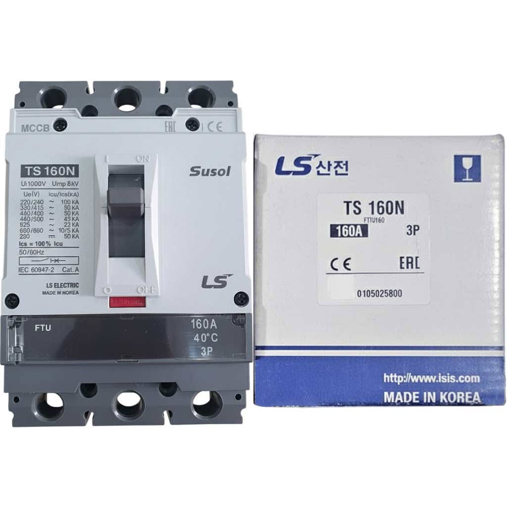 Át tô mát đảo chiều TS160N FTU160 3P 160A Ls, giá rẻ