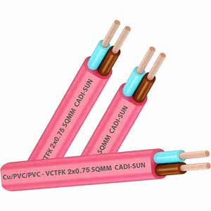 Dây điện đôi mềm ruột đồng CADISUN VCTFK 2x0.75