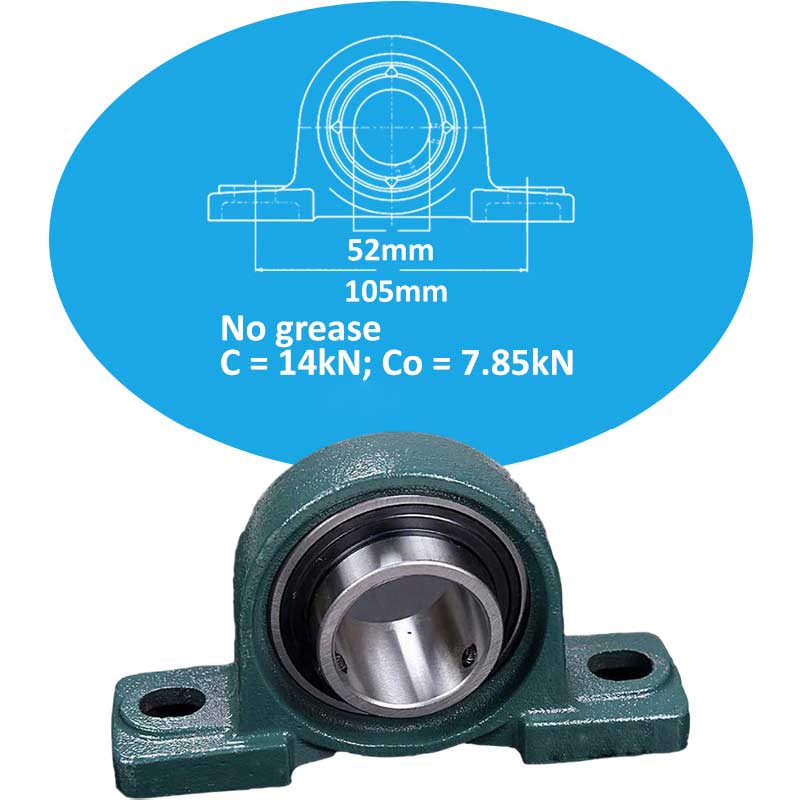 UCP205 NSK Gối đỡ bạc đạn kiểu chân đế d25