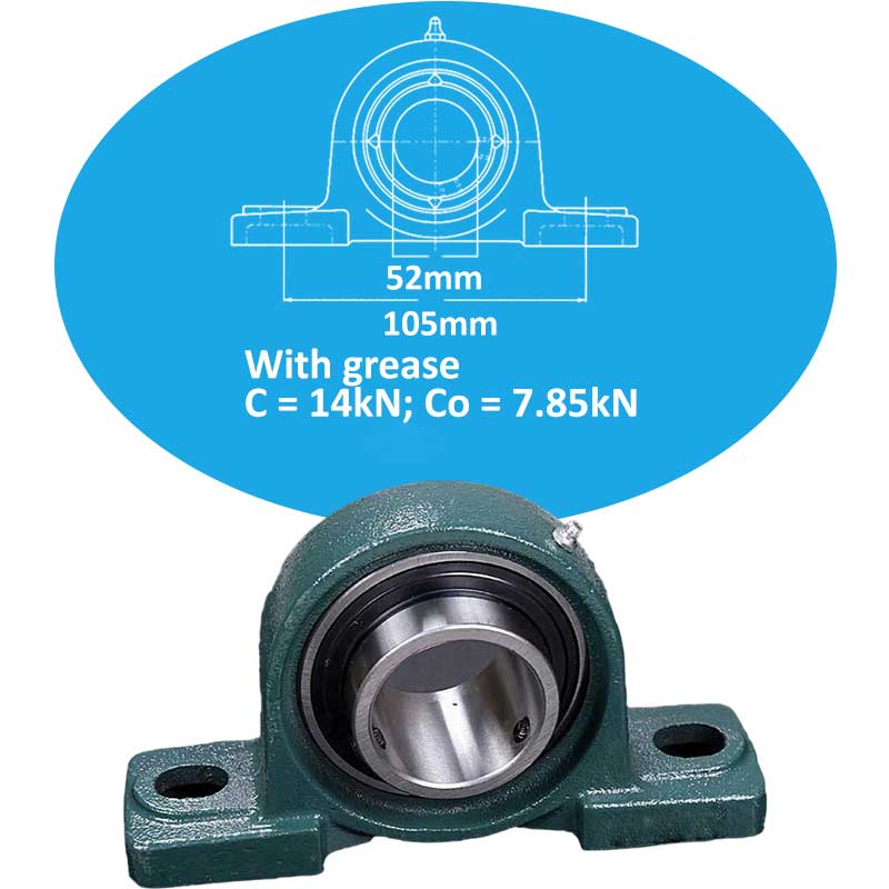 Gối đỡ vòng bi kiểu chân đế NSK UCP205D1