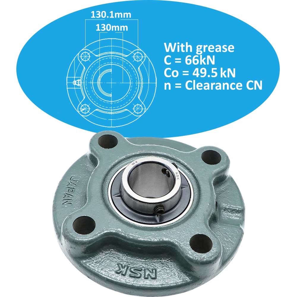 UCFC215D1 gối đỡ vòng bi kiểu mặt bích vuông NSK