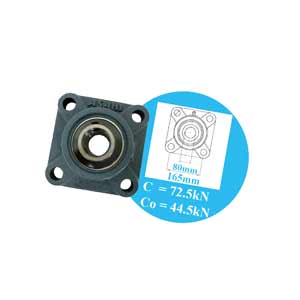 Gối đỡ vòng bi kiểu mặt bích hình vuông ASAHI UCF216