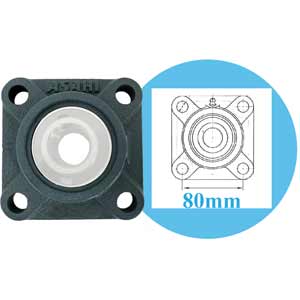 Gối đỡ vòng bi kiểu mặt bích hình vuông ASAHI F305