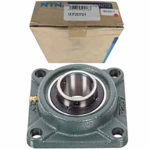 Gối đỡ vòng bi kiểu mặt bích hình vuông (dạng bắt vít) NTN UCF207D1