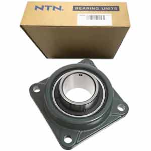 Gối đỡ vòng bi kiểu mặt bích hình vuông (dạng bắt vít) NTN UCF217