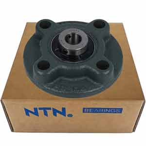 Gối đỡ vòng bi kiểu mặt bích hình tròn đồng trục (dạng bắt vít) NTN UCFC202D1