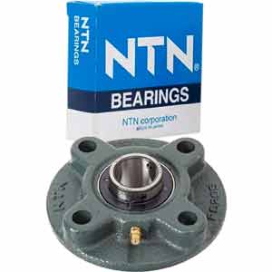 Gối đỡ vòng bi kiểu mặt bích hình tròn đồng trục (dạng bắt vít) NTN UCFC205D1