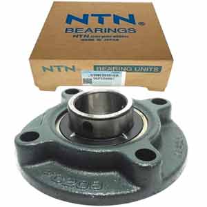 Gối đỡ vòng bi kiểu mặt bích hình tròn đồng trục (dạng bắt vít) NTN UCFC208D1