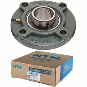 Gối đỡ vòng bi kiểu mặt bích hình tròn đồng trục (dạng bắt vít) NTN UCFC209D1