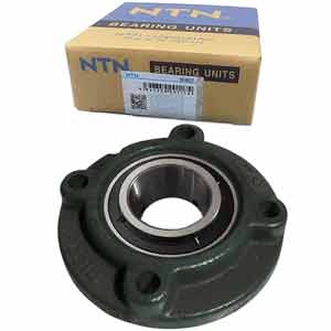 Gối đỡ vòng bi kiểu mặt bích hình tròn đồng trục (dạng bắt vít) NTN UCFC214