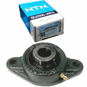 Gối đỡ vòng bi kiểu mặt bích hình thoi (dạng bắt vít) NTN UCFL203D1