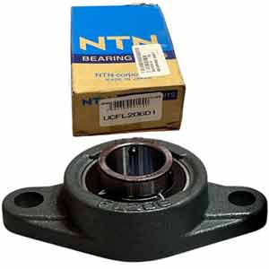 Gối đỡ vòng bi kiểu mặt bích hình thoi (dạng bắt vít) NTN UCFL206D1