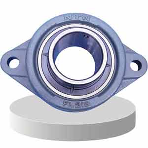 Gối đỡ vòng bi kiểu mặt bích hình thoi (dạng bắt vít) NTN UCFL218