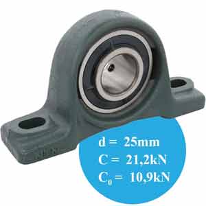 Gối đỡ vòng bi kiểu chân đế (dạng bắt vít) NTN UCP305