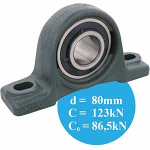 Gối đỡ vòng bi kiểu chân đế (dạng bắt vít) NTN UCP316