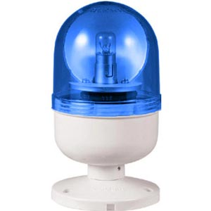 Đèn xoay cảnh báo QLIGHT S80RK-220-B 220VAC D80 màu xanh