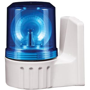 Đèn xoay cảnh báo QLIGHT S80ALR-BZ-110-B 110VAC D80 có còi màu xanh