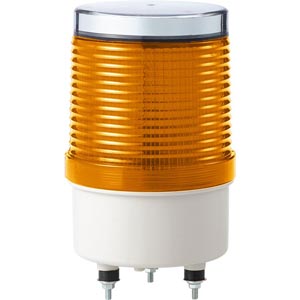 Đèn cảnh báo năng lượng mặt trời QLIGHT S100SOL-A D100 màu hổ phách