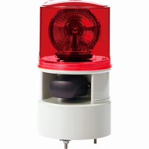 Đèn xoay cảnh báo QLIGHT S125D-WS-220-R 220VAC D115 còi đa âm màu đỏ