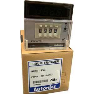 FX4 Bộ đếm thời gian Autonics hiển thị 4 số (9999), 14mm