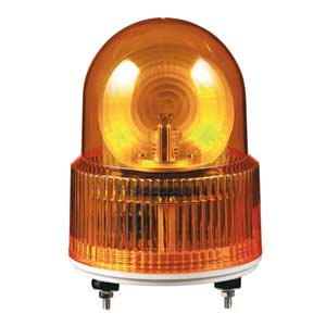 Đèn xoay cảnh báo QLIGHT S125R-BZ-110-A 110VAC D125 có còi màu hổ phách