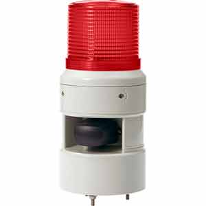 Đèn còi cảnh báo gương xoay QLIGHT STND100L-12/24-R 12...24VDC; Màu đỏ; Đèn kết hợp còi báo; Cỡ Lens: D100mm; Sáng liên tục, Sáng nhấp nháy
