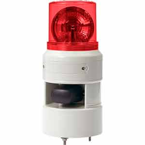 Đèn xoay cảnh báo QLIGHT STND100LR-110/220-R 110-220VAC D100 còi đa âm màu đỏ