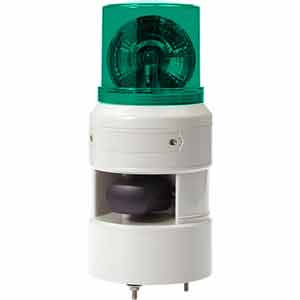 Đèn xoay cảnh báo QLIGHT STND100R-110/220-G 110-220VAC D100 còi đa âm màu xanh lá