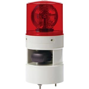 Đèn xoay cảnh báo QLIGHT STND125LR-110/220-R 110-220VAC D115 còi đa âm màu đỏ